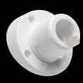 Round Base Socket No Ring White